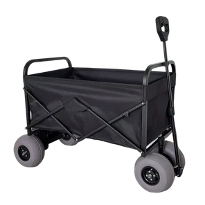 Jauhemainen sähköinen rantavaunu isoilla pneumaattisilla pyörillä